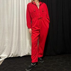 VINTAGE RED JUMPSUIT